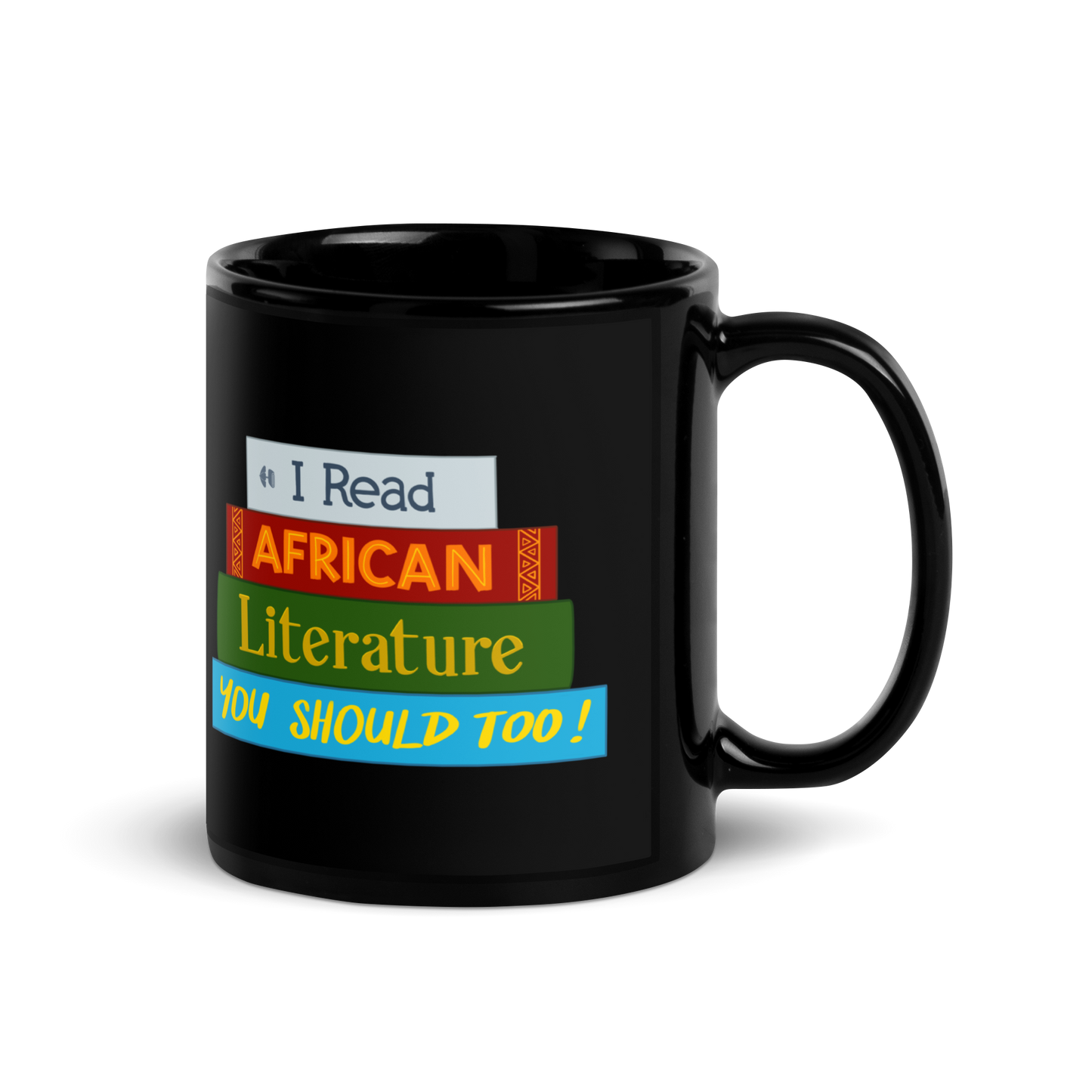 Black African Literature Glossy Mug