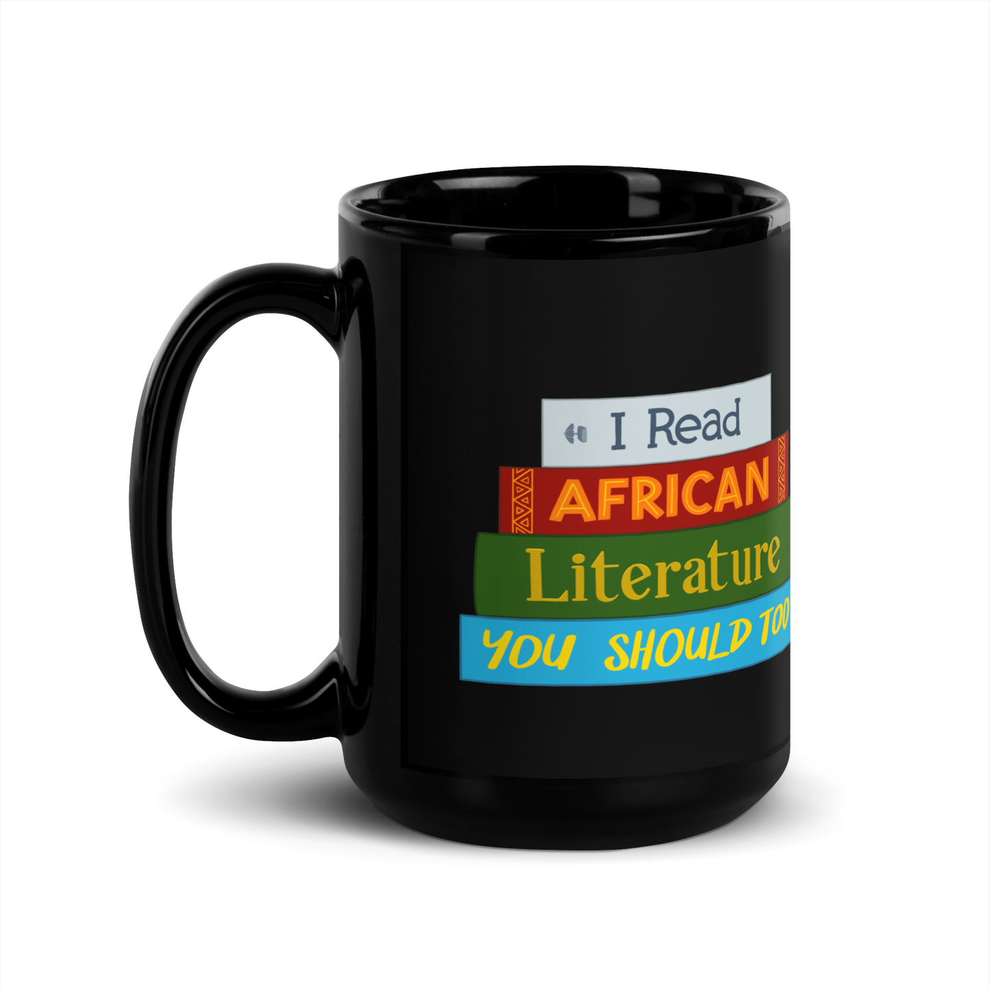 Black African Literature Glossy Mug