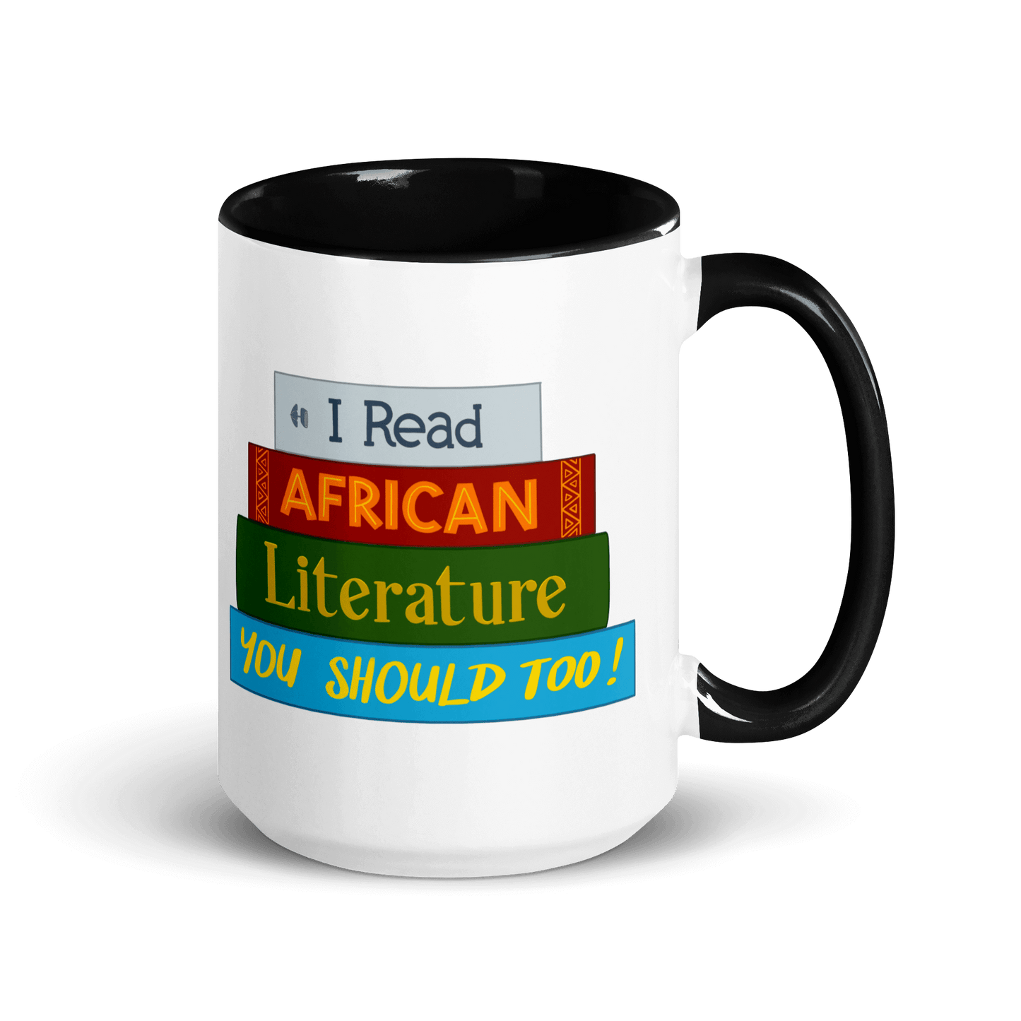 African Literature Mug with Color Inside