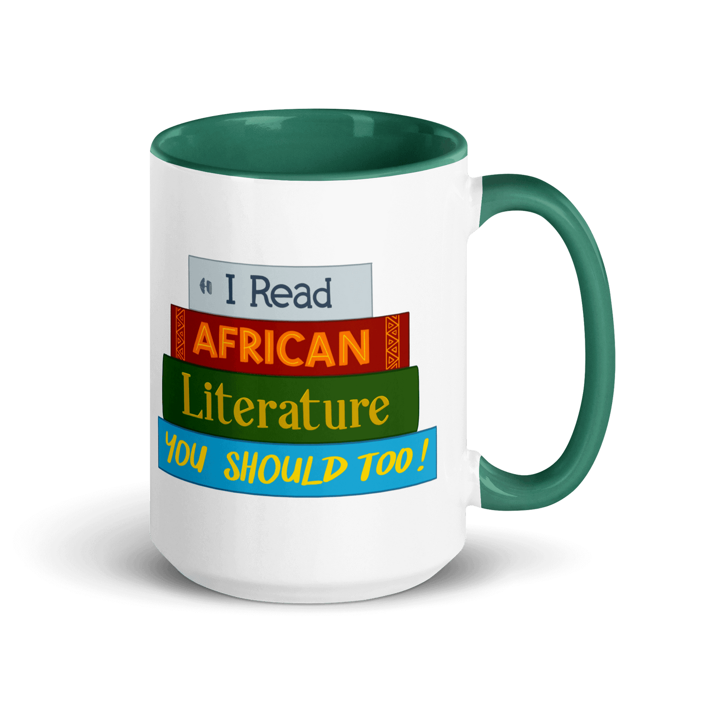 African Literature Mug with Color Inside