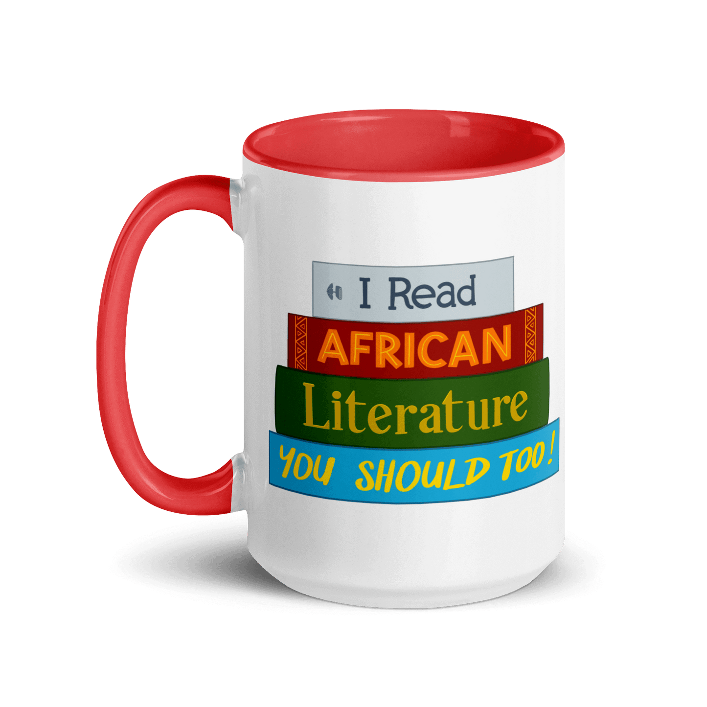 African Literature Mug with Color Inside